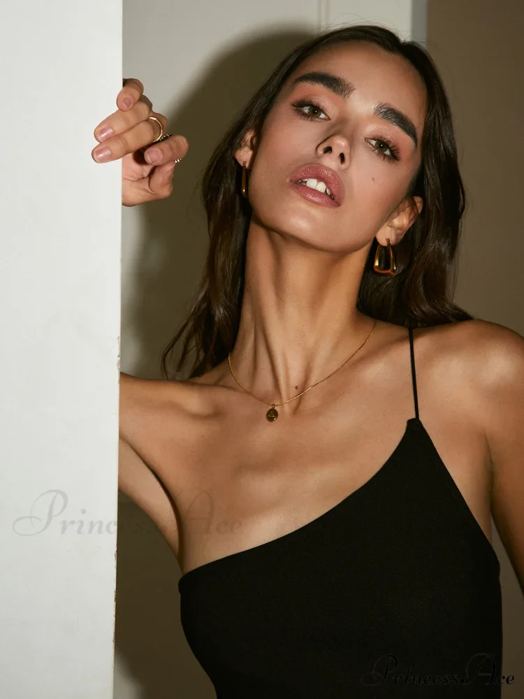 Asymmetric Open Back Trendy Slit Long Dress - Image 6