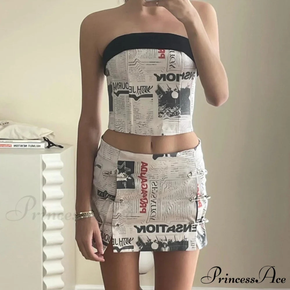 Carla Corset and Charming Safety Mini skirt Set - Image 3