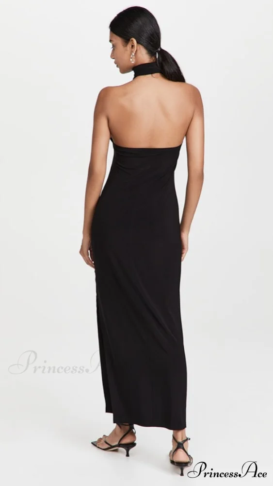 Halter Turtle Stylish Side Slit Gown - Image 5