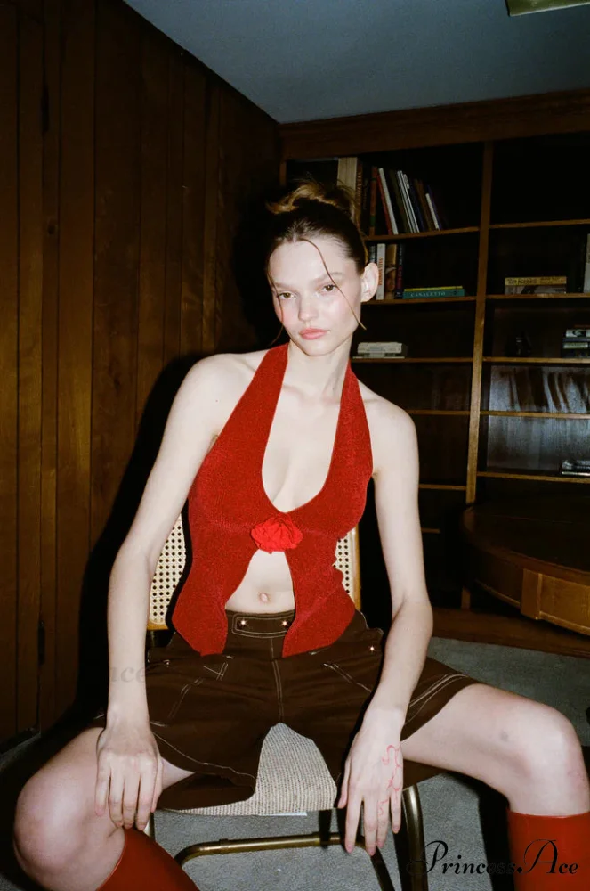 Rose Top Stylish | Red - Image 4