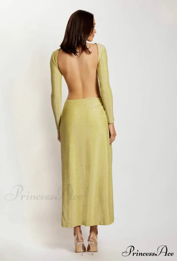 CHRISTINA BACKLESS Stylish MAXI WRAP - Image 6