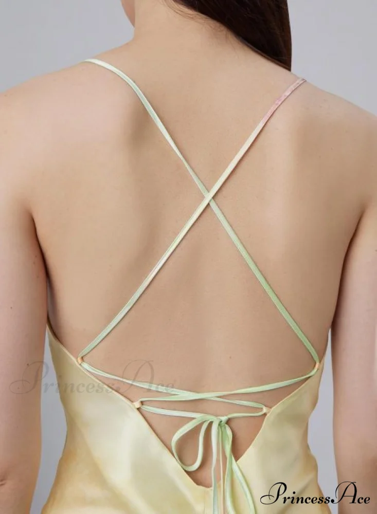 90s Forever Cowl Neck Graceful Maxi Silk Slip Dress - Image 6