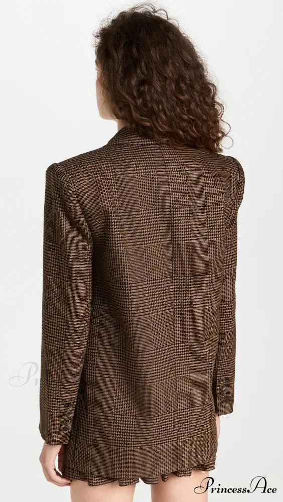 Alice + Olivia Plaid Graceful Blazer And Skirt Set - Image 8