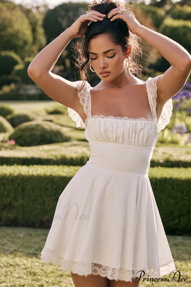 KAIA IVORY Stylish A-LINE MINI DRESS - Image 2
