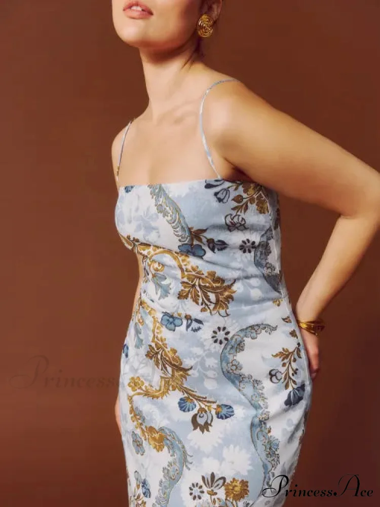 Frankie Linen Stylish Dress In Reign - Image 2