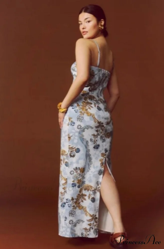 Frankie Linen Stylish Dress In Reign - Image 4