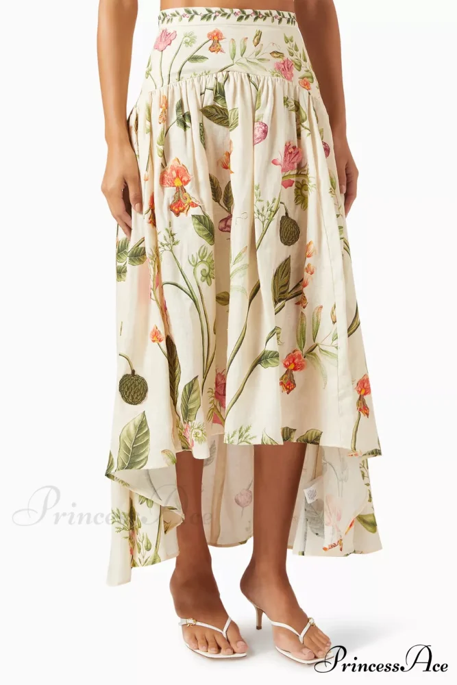 Curua Cultivo Maxi Skirt Graceful and Top in Linen Set - Image 4