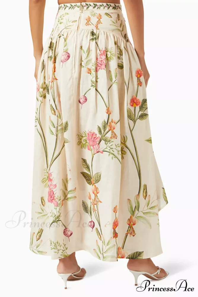Curua Cultivo Maxi Skirt Graceful and Top in Linen Set - Image 5