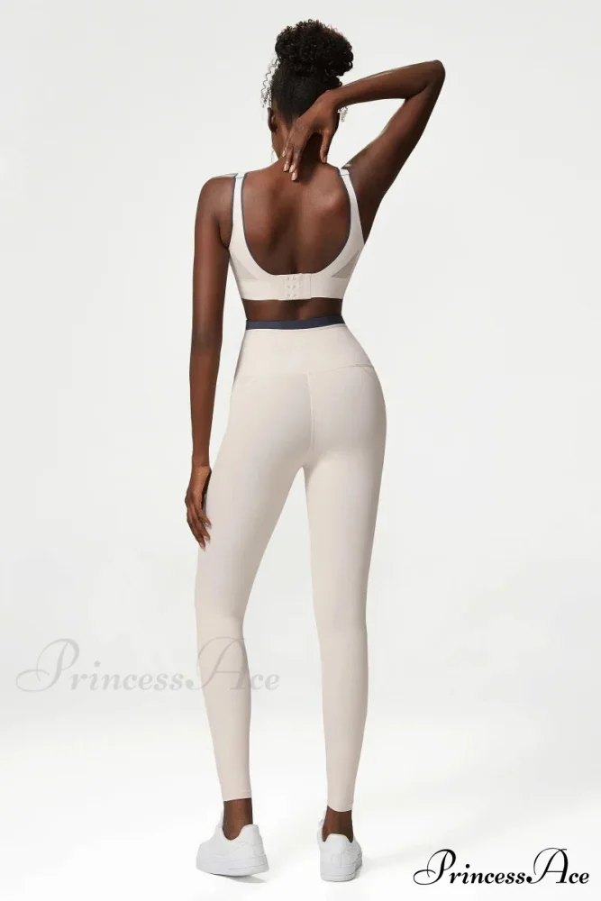 PEYTON SPORTS BRA AND Graceful LEGGINGS SET MILK WHITE - Image 2