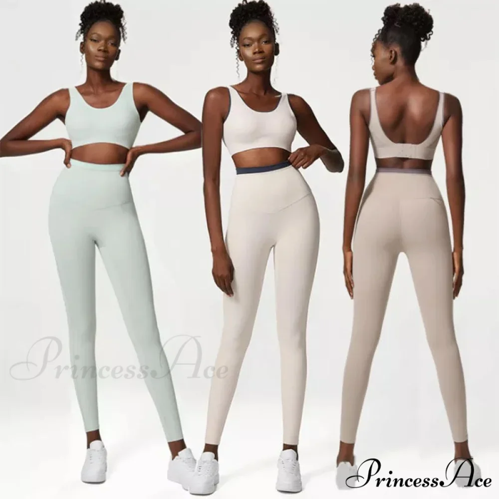 PEYTON SPORTS BRA AND Graceful LEGGINGS SET ICE GREY - Image 5
