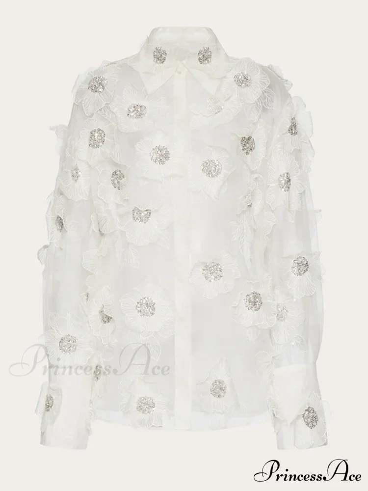 NORA Elegant FLOWER BLOUSE - Image 2