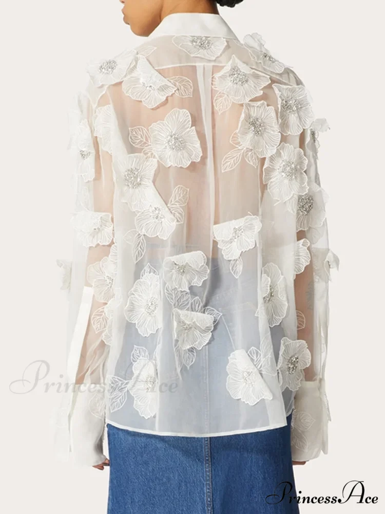 NORA Elegant FLOWER BLOUSE - Image 3