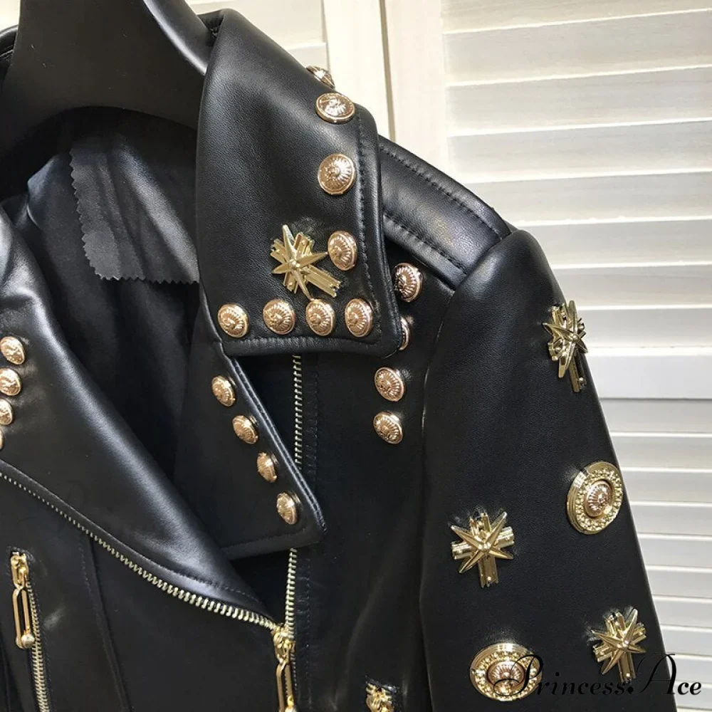 MAYA Elegant LEATHER JACKET - Image 4
