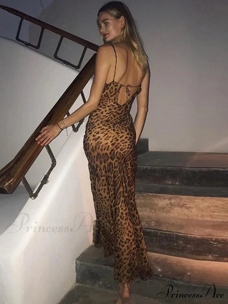 MARIA LEOPARD Stylish MAXI DRESS - Image 11