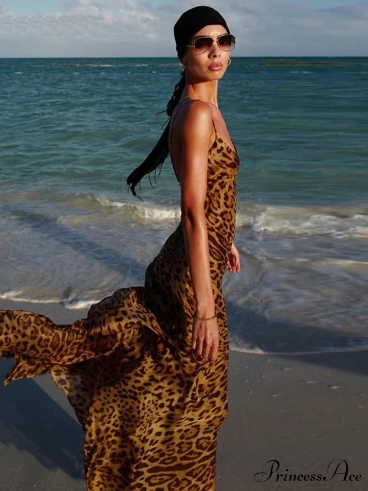 MARIA LEOPARD Stylish MAXI DRESS - Image 12