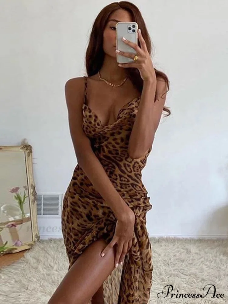 MARIA LEOPARD Stylish MAXI DRESS - Image 6