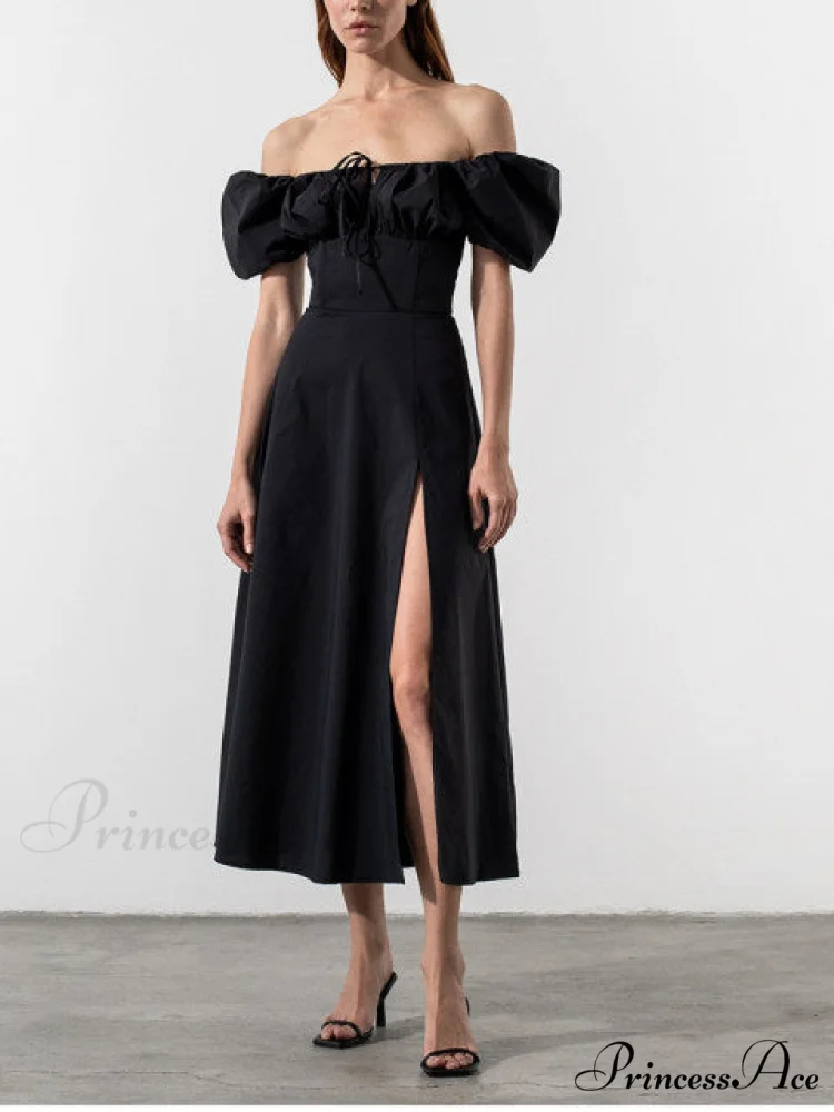 KATIE OFF Stylish SHOULDER MIDI DRESS - Image 6
