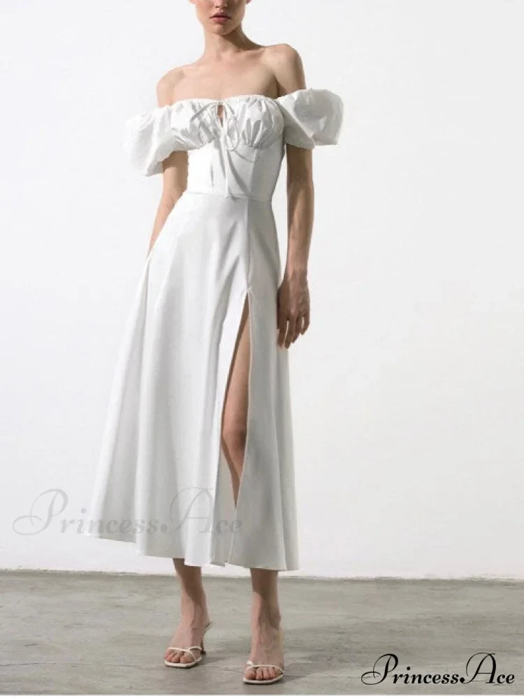 KATIE OFF Stylish SHOULDER MIDI DRESS - Image 8