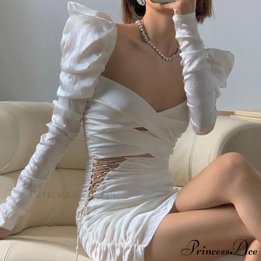 JANIS LACE Stylish UP MINI DRESS - Image 9
