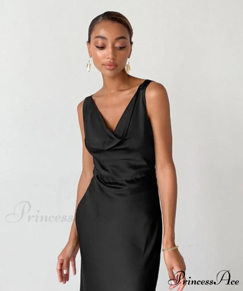 ENELA SATIN Stylish MAXI DRESS - Image 6