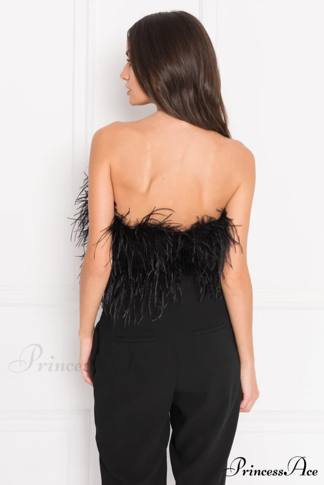 ELOWEN Elegant FEATHER TOP - Image 2