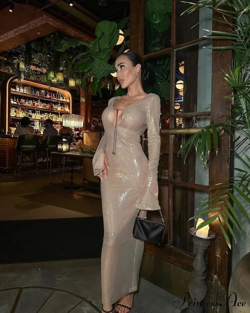 CHLOI LACE Stylish UP SEQUIN DRESS - Image 11