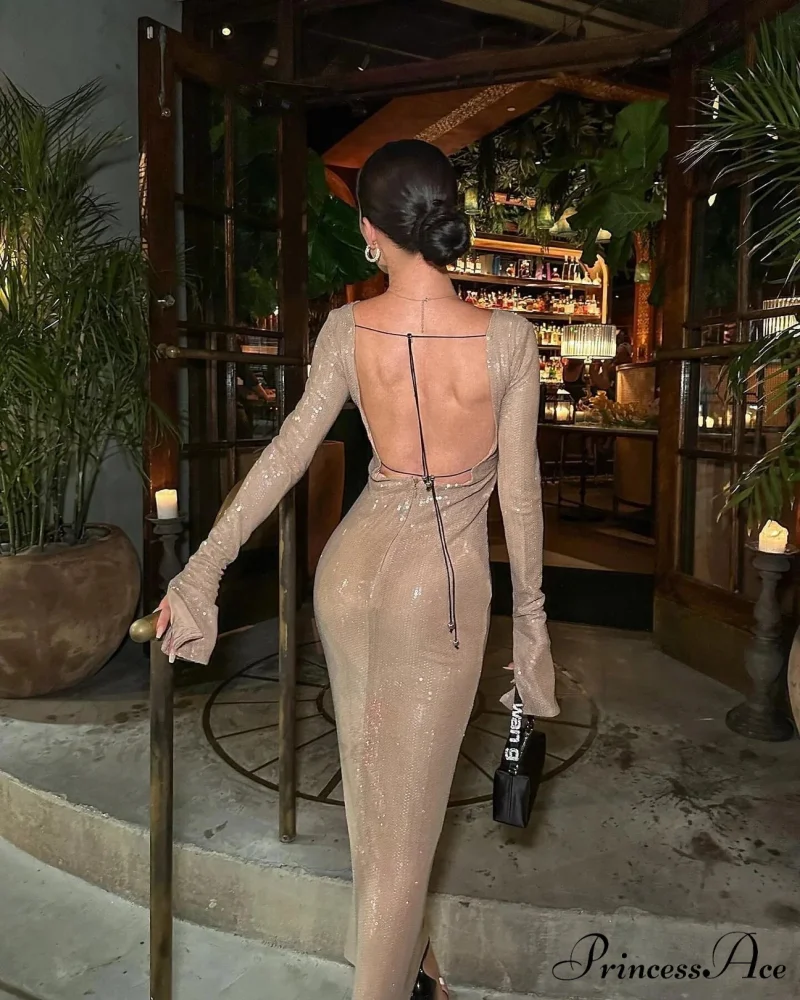 CHLOI LACE Stylish UP SEQUIN DRESS - Image 13