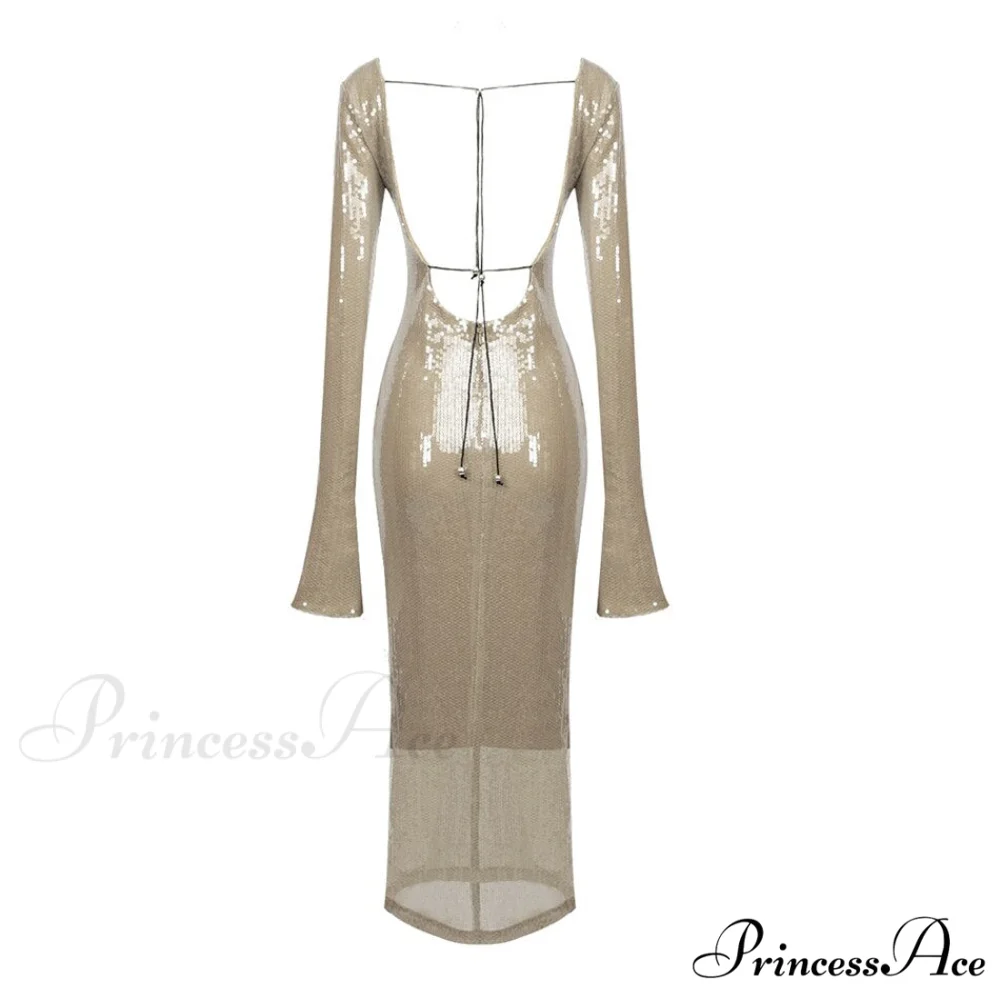 CHLOI LACE Stylish UP SEQUIN DRESS - Image 20