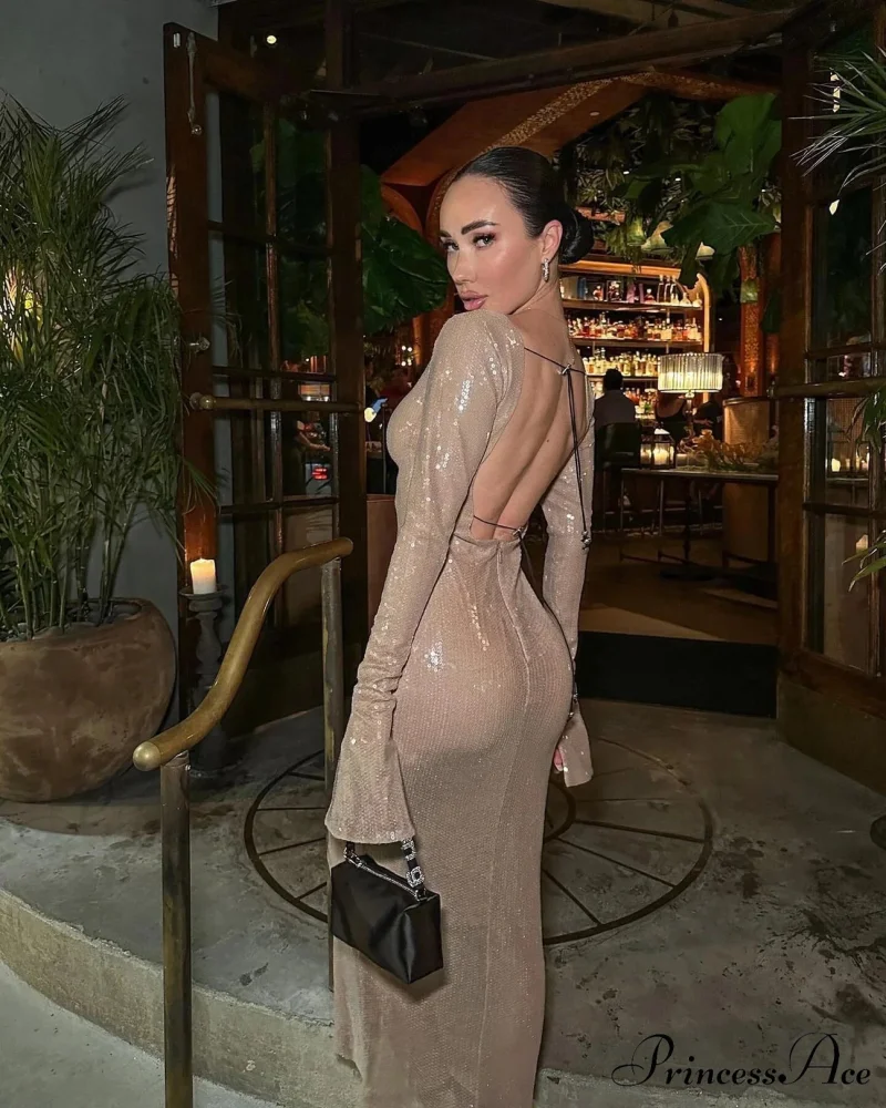 CHLOI LACE Stylish UP SEQUIN DRESS - Image 6