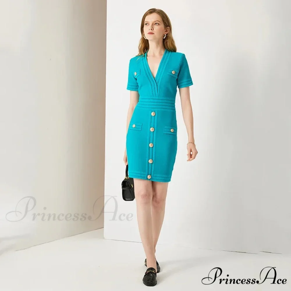 AURETA KNITTED Stylish MINI DRESS - Image 3