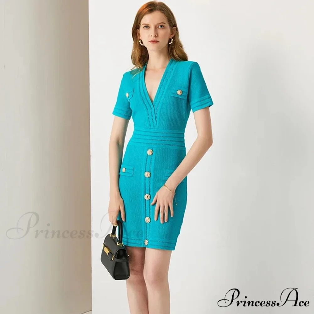 AURETA KNITTED Stylish MINI DRESS - Image 4