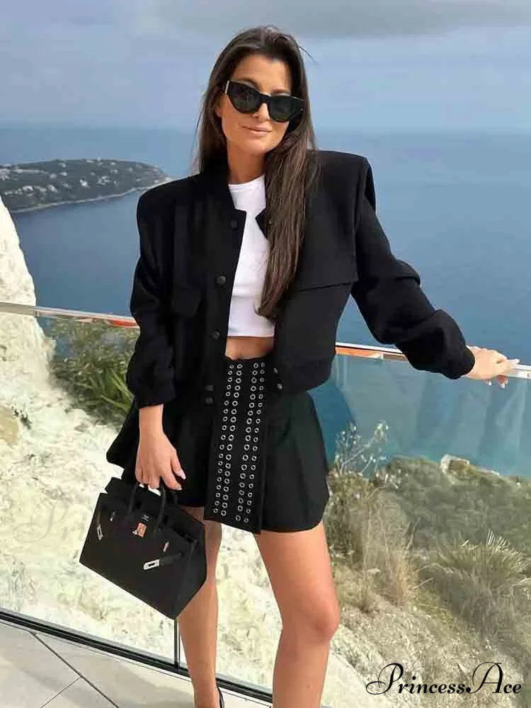 ADANNA Elegant BOMBER JACKET - Image 3