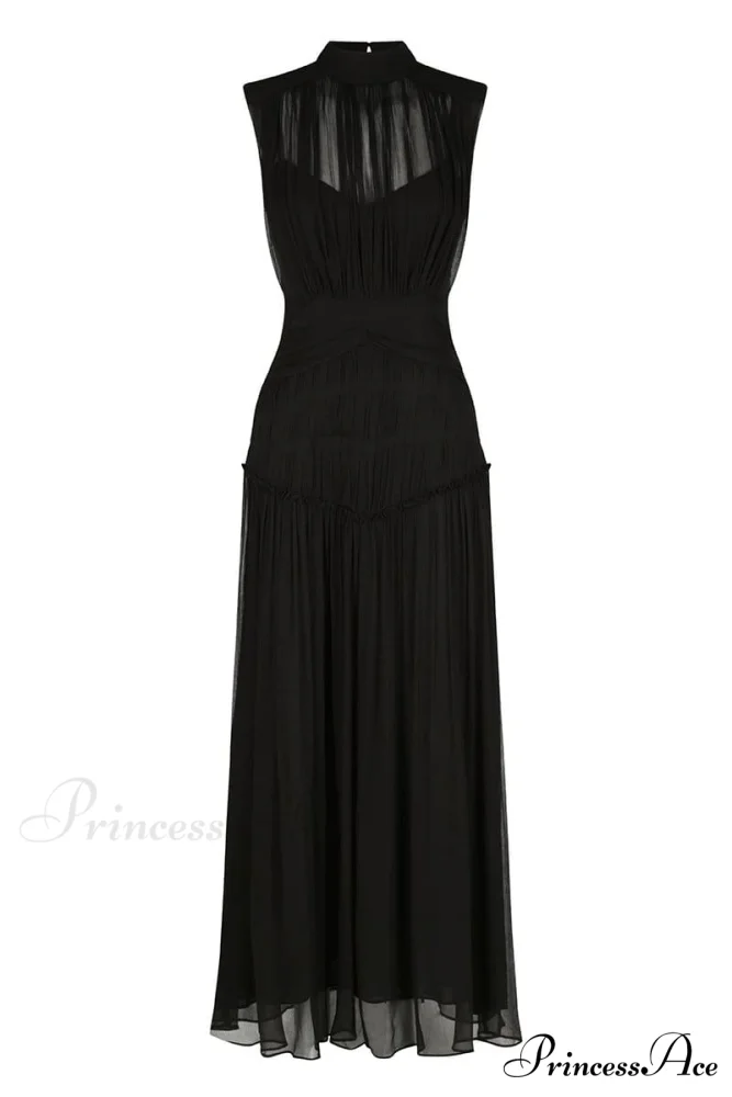 Remarkable Moment High Trendy Neck Maxi Dress - Image 16