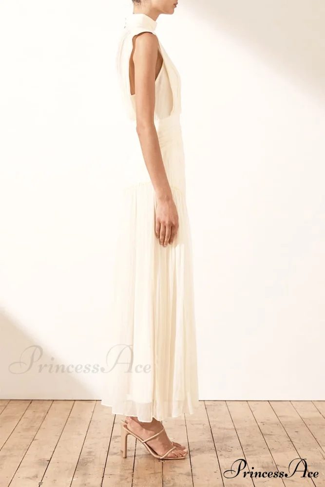 Remarkable Moment High Trendy Neck Maxi Dress - Image 18
