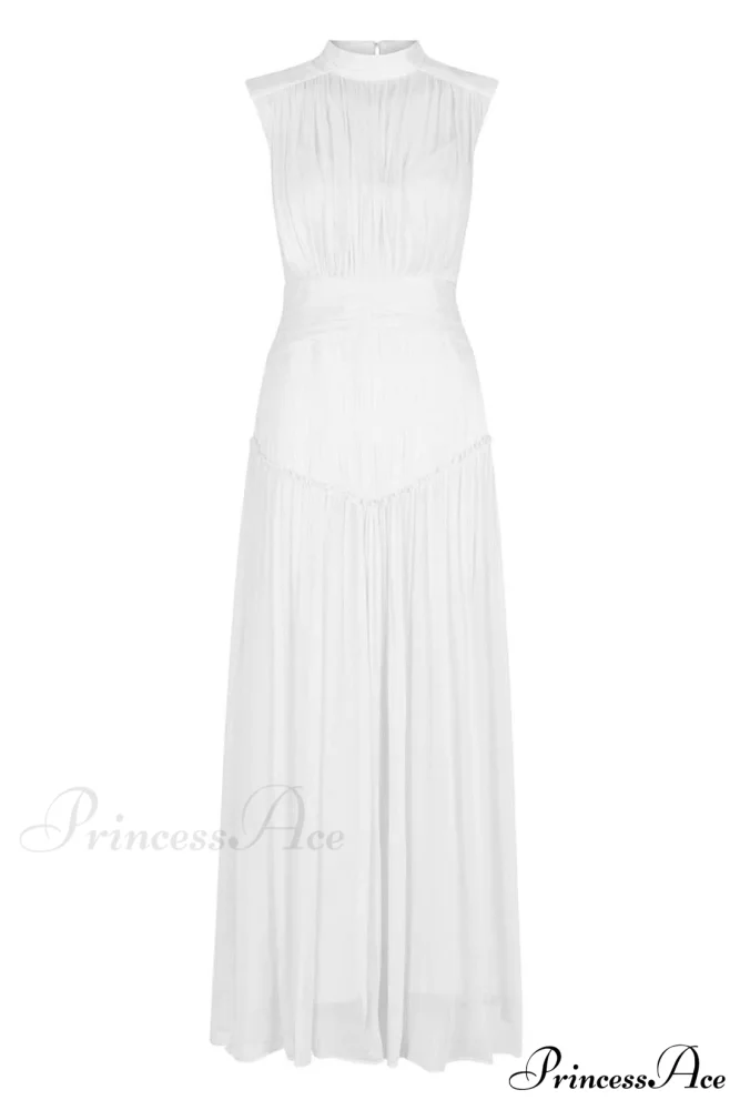 Remarkable Moment High Trendy Neck Maxi Dress - Image 21
