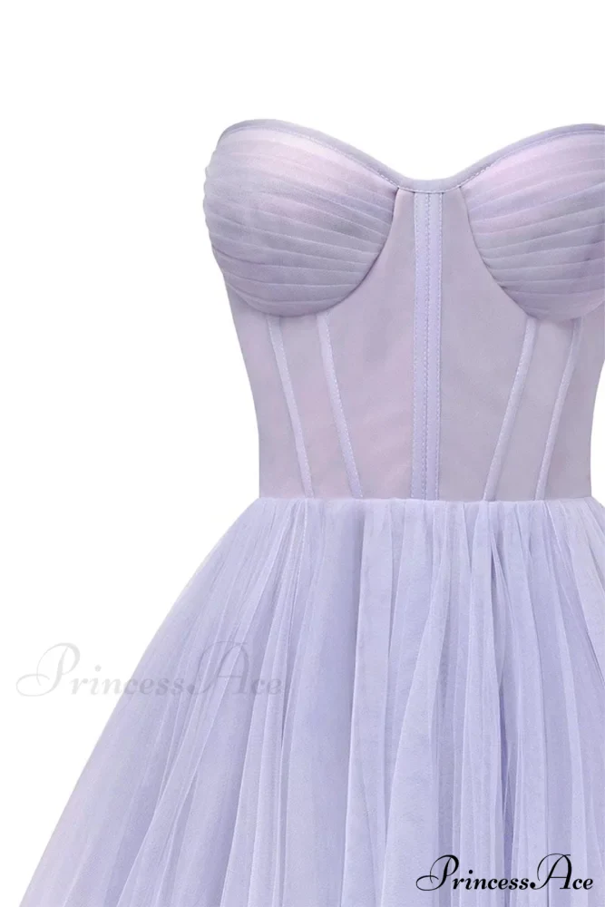 All For Love Trendy Strapless Tulle Midi Dress - Image 20