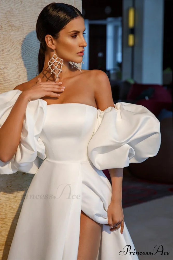 Forever Is Ours Trendy Satin Strapless Maxi Dress - Image 2