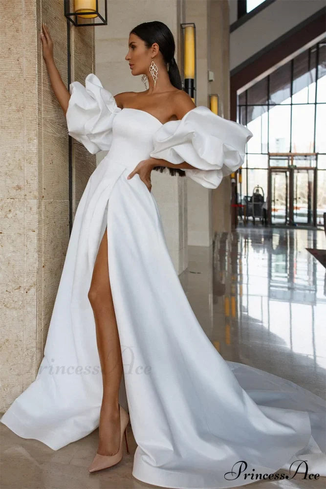 Forever Is Ours Trendy Satin Strapless Maxi Dress - Image 3