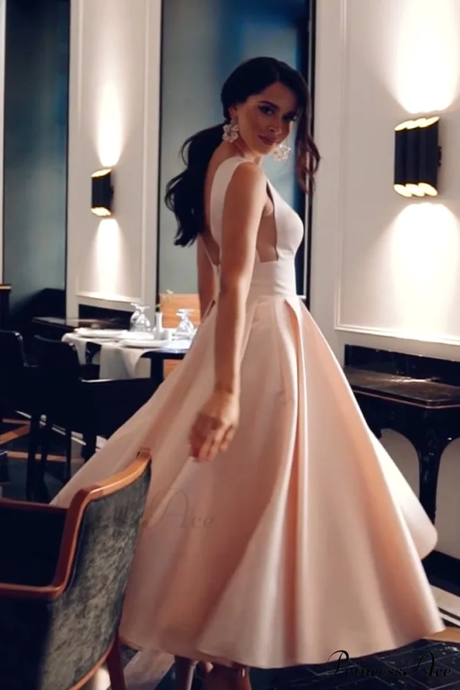Evening Spotlight Satin Trendy Sleeveless Midi Dress - Image 3