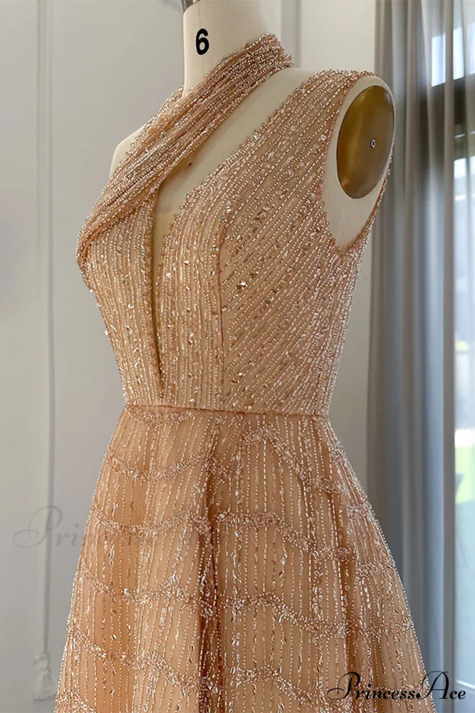 Lifelong Romance Beaded Trendy Sequin Halter Maxi Dress - Image 11