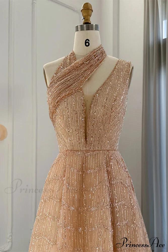Lifelong Romance Beaded Trendy Sequin Halter Maxi Dress - Image 9