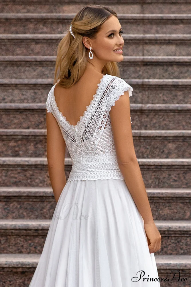 Love Devotion A-line Trendy White Wedding Dress - Image 4