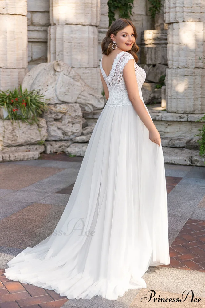 Love Devotion A-line Trendy White Wedding Dress - Image 6