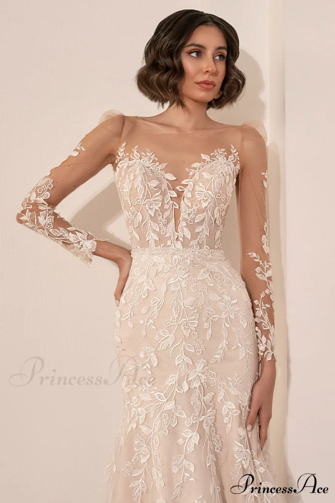 Passionate Love Graceful Mermaid Wedding Dress - Image 4