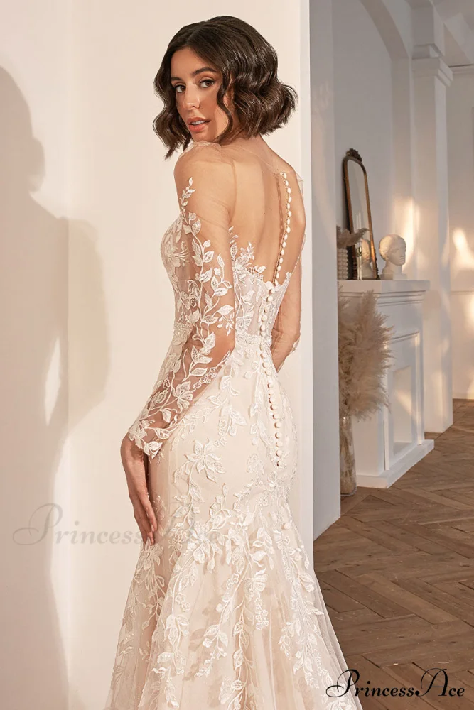 Passionate Love Graceful Mermaid Wedding Dress - Image 5