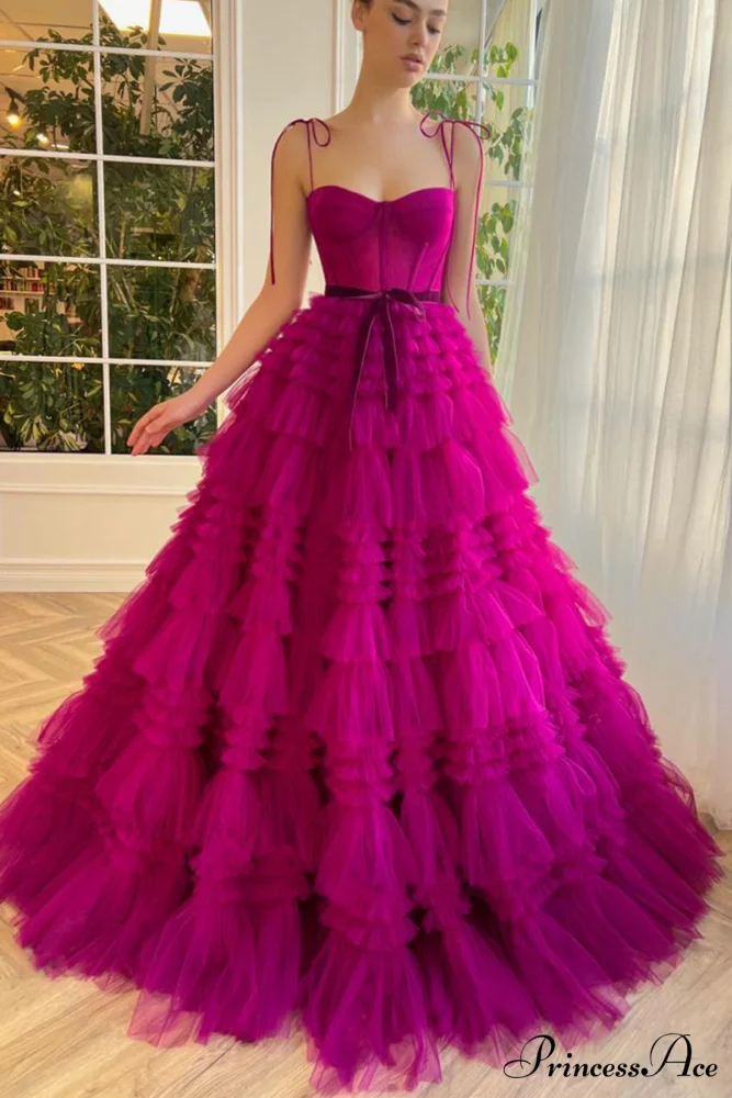 Romantic Evening Graceful Ruffled Maxi Dress - Image 2