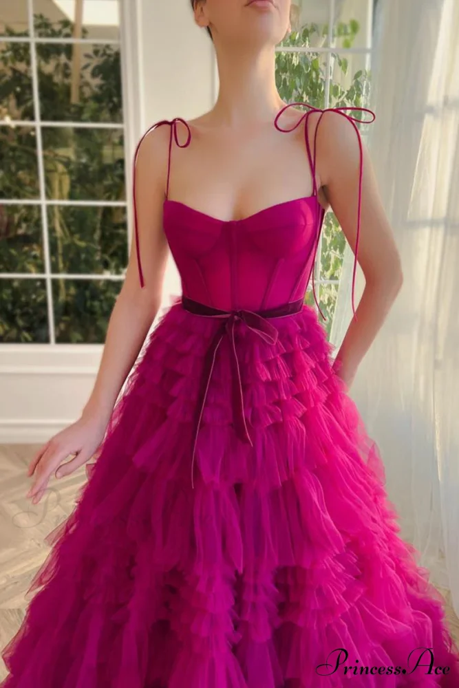 Romantic Evening Graceful Ruffled Maxi Dress - Image 5
