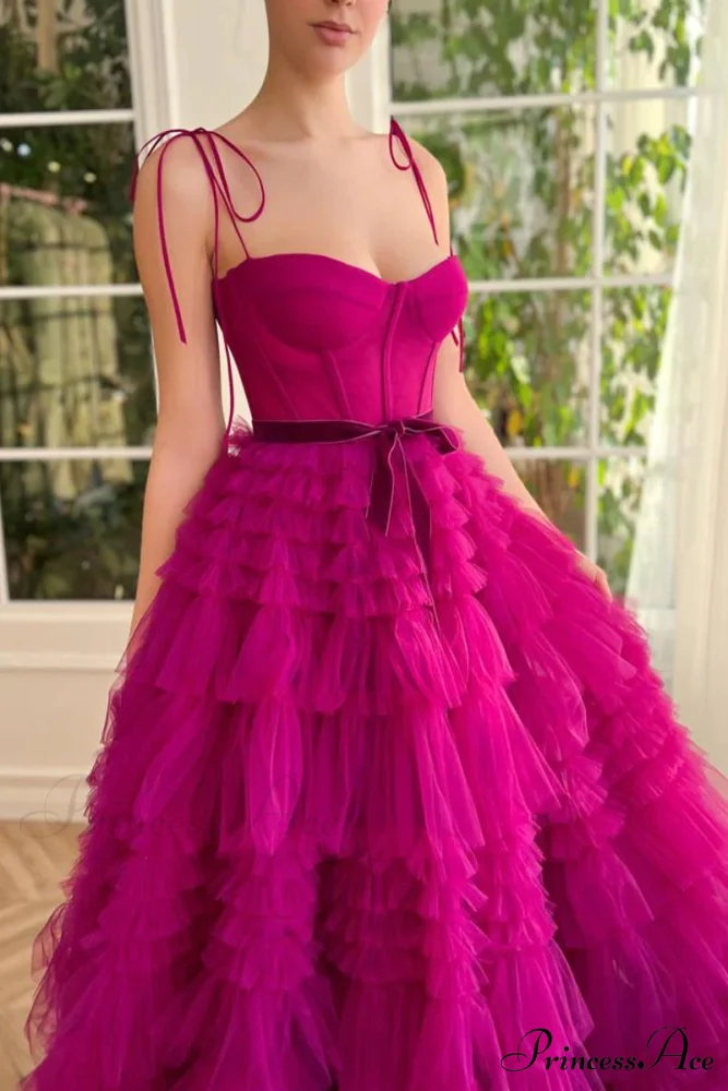 Romantic Evening Graceful Ruffled Maxi Dress - Image 7