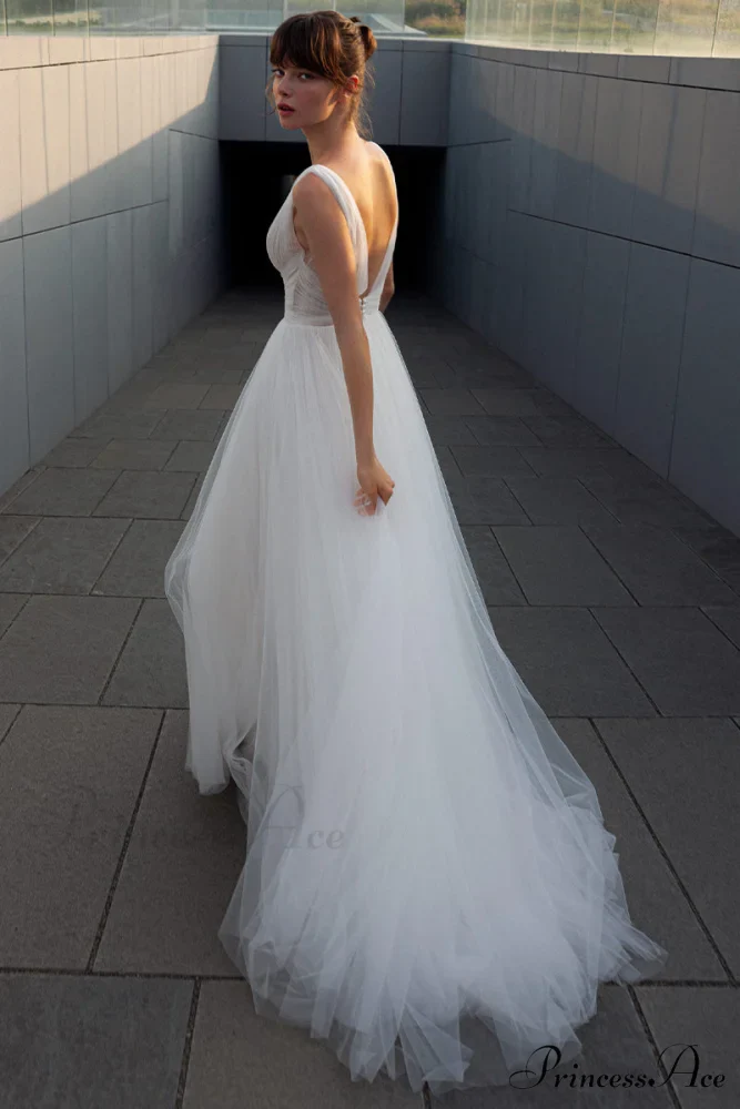 Elinor Tulle Graceful A-line Wedding Dress - Image 10