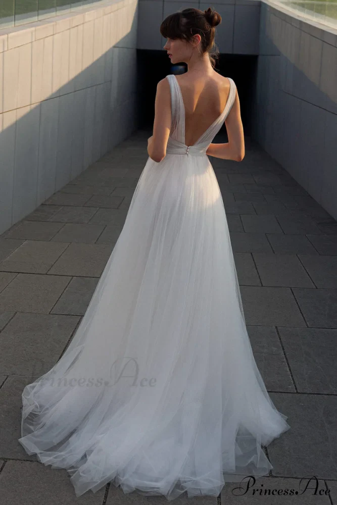 Elinor Tulle Graceful A-line Wedding Dress - Image 11
